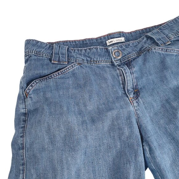 Lee Low On The Waist 32 IN Size 10M Denim Bermuda Jean Shorts Casual Snap Button - Picture 3 of 9